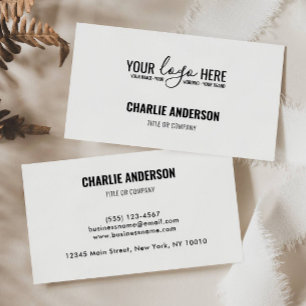 Carte De Visite Logo Merci simple de marque d'entreprise