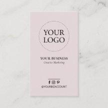 Logo minimal rose Dusty Business Médias sociaux