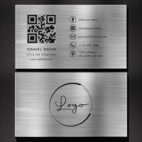 Logo minimaliste en métal Faux professionnel