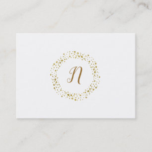 Carte De Visite Logo minimaliste moderne avec points de paillettes