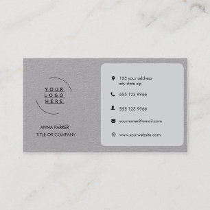 Carte De Visite Logo Minimaliste Moderne   Icônes personnalisées  