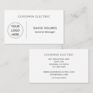 Carte De Visite Logo minimaliste simple