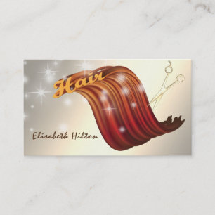 Carte De Visite Logo moderne amusant coloré brillant HAIR