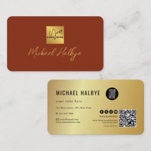 Carte De Visite Logo Moderne Calligraphie Écriture Élégante Profes