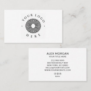 Carte De Visite Logo Moderne Professionnel