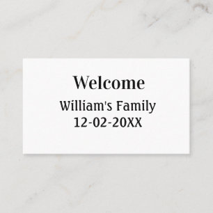 Carte De Visite logo monogramme minimaliste simple personnalisé bo