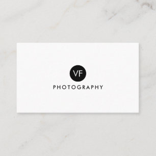 Carte De Visite Logo Monogramme simple préfabriqué Moderne