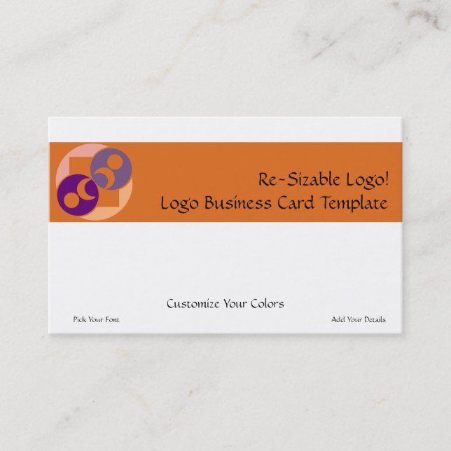 Carte De Visite Logo Moon Planet (Devant)