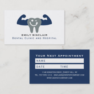 Carte De Visite Logo Muscle Tooth, Dentist Nomination