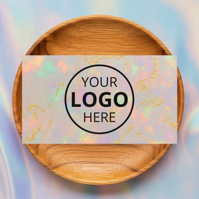 Carte De Visite Logo Opal Stone Code QR (Créateur téléchargé)