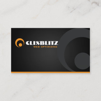 Carte De Visite Logo orange et noir