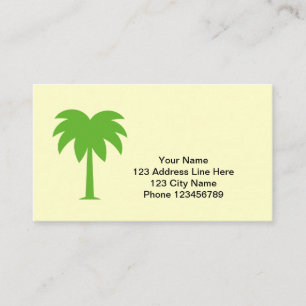 Carte de visite logo palmier