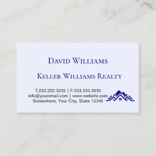 Carte De Visite Logo personnalisé blanc et or pour l'immobilier mo