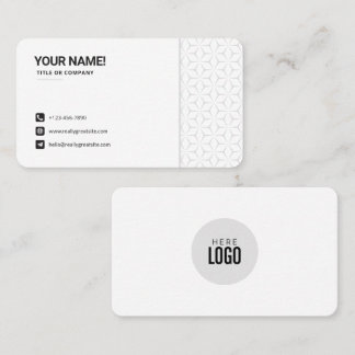 Carte De Visite logo personnalisé cercle professionnel affaires