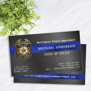 Carte De Visite Logo personnalisé de police Métallic QRCode Applic