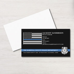 Carte De Visite Logo personnalisé de policier pour le maintien de