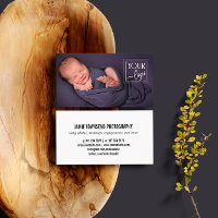 Logo personnalisé et photo photographe bébé