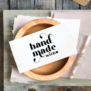 Carte De Visite Logo personnalisé fait à la main avec le coeur de 