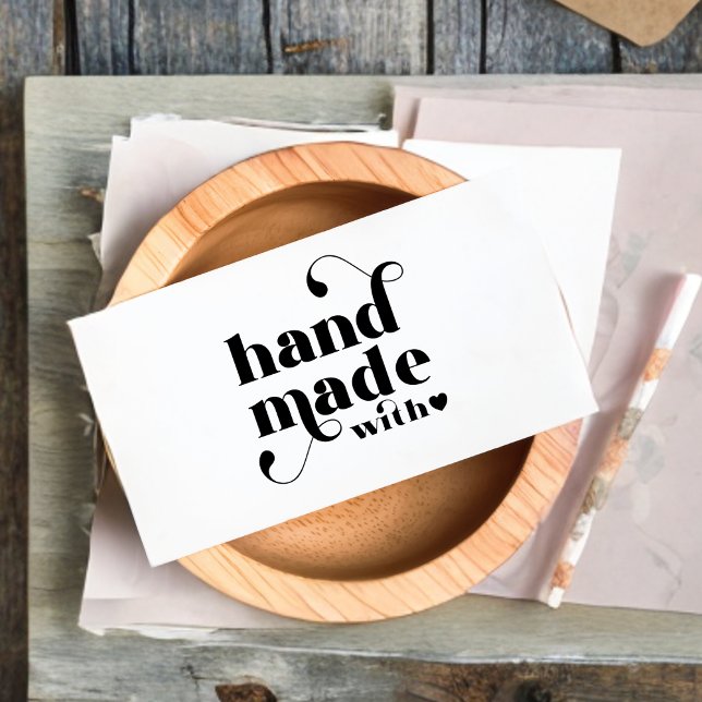 Carte De Visite Logo personnalisé fait à la main avec le coeur de  (Créateur téléchargé)