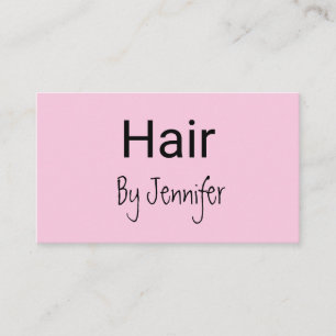 Carte De Visite logo personnalisé minimaliste simple coiffeuse bla