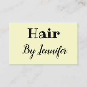 Carte De Visite logo personnalisé minimaliste simple coiffeuse bla