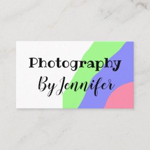 Carte De Visite logo personnalisé minimaliste simple photographie