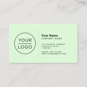 Carte De Visite Logo personnalisé moderne minimaliste de n'importe