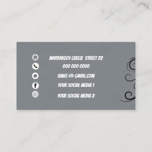 Carte De Visite logo personnalisé moderne minimaliste médias socia