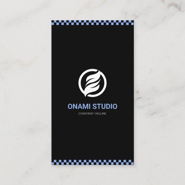 Carte De Visite Logo Personnalisé Moderne Minimaliste Personnalisé (Devant)