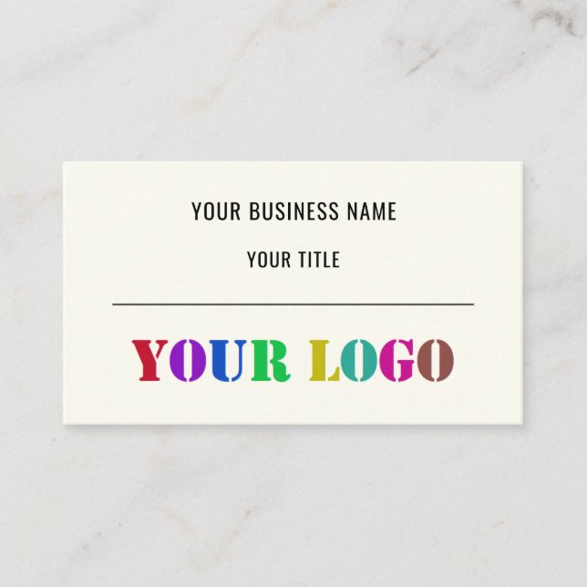 Carte De Visite Logo Personnalisé Promotionnel Business (Devant)