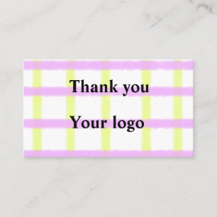 Carte De Visite Logo personnalisé simple et élégant ici société