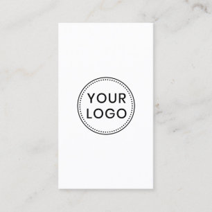 Carte De Visite Logo personnalisé vertical minimaliste moderne