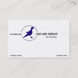 Carte De Visite Logo Petroglyphes Blue Bird