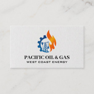 Carte De Visite Logo pétrole et gaz