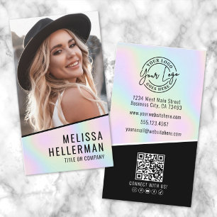 Carte De Visite Logo photo holographique