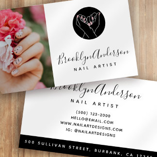 Carte De Visite Logo photo Nail Tech