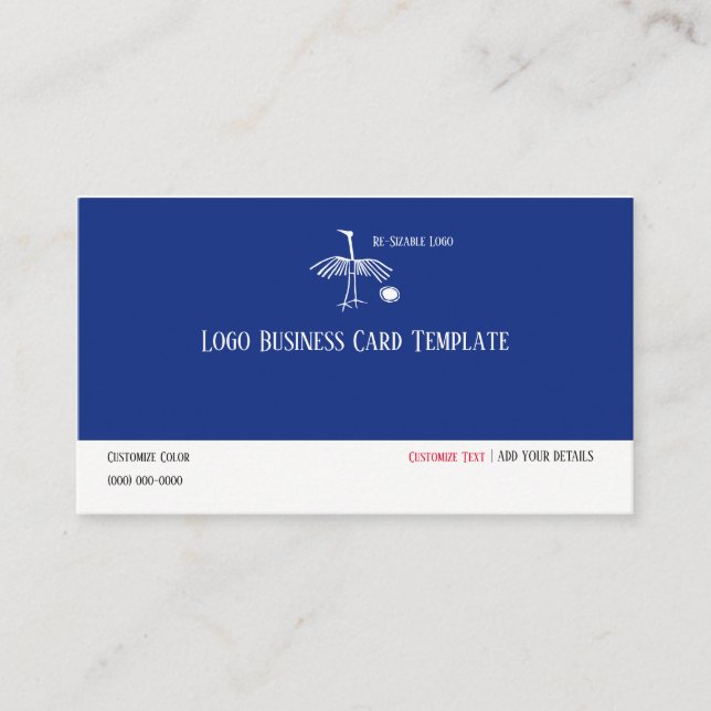 Carte De Visite Logo préhistorique Oeuf et logo d'oiseaux (Devant)