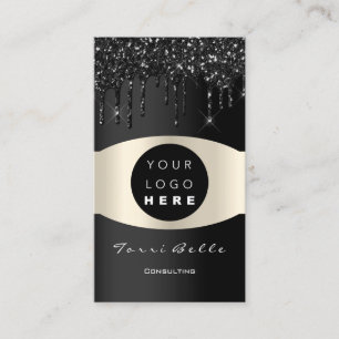 Carte De Visite Logo Professional Black VIP Investment Consulting