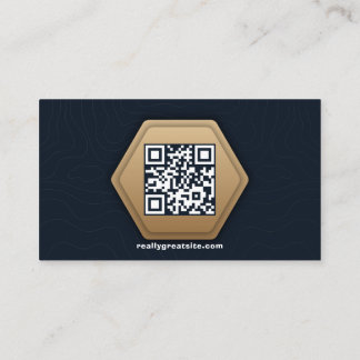 Carte De Visite Logo professionnel du code QR | Marine Modern Prof