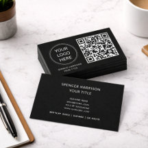 Logo professionnel du code QR | Noir professionnel