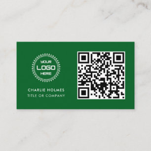 Carte De Visite Logo professionnel du code QR Professionnel et m