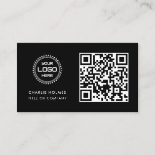 Carte De Visite Logo professionnel du code QR   Professionnel et m