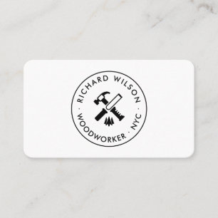 Carte De Visite Logo professionnel noir et blanc moderne de