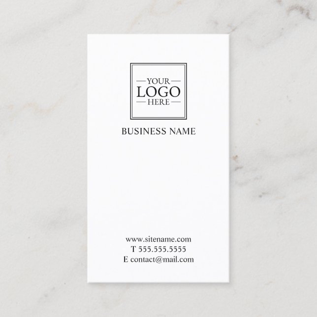 Carte De Visite Logo professionnel personnalisé (Devant)
