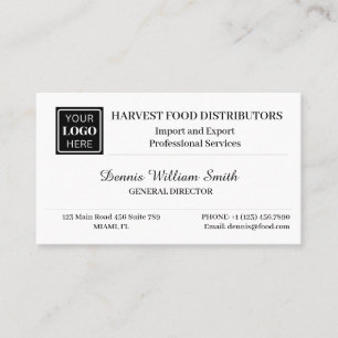 Carte De Visite Logo professionnel personnalisé classique élégant