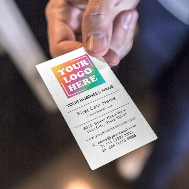 Carte De Visite Logo professionnel personnalisé Moderne (Créateur téléchargé)