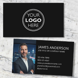 Carte De Visite Logo Professionnel Photo de Profil Minimaliste Noi