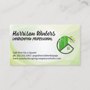 Carte De Visite Logo Propriétés Paysagères