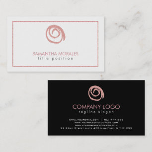 Carte De Visite Logo rose Gold