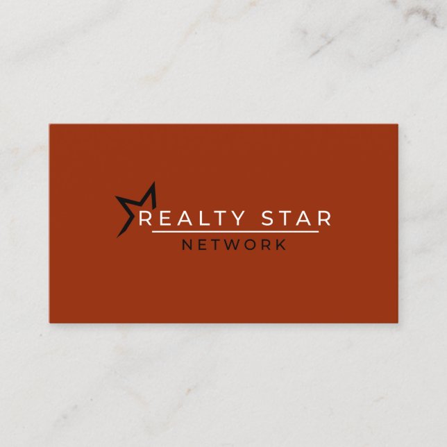 Carte De Visite Logo rouge avec la bannière rouge (Devant)